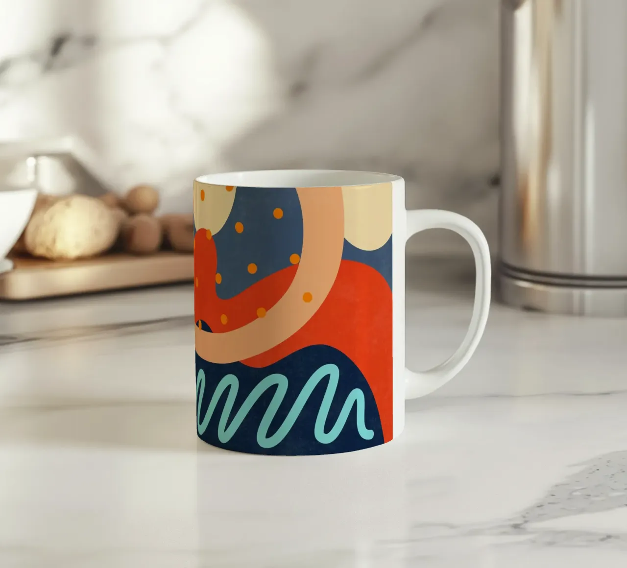 Waves 30 ceramic mug by amini54