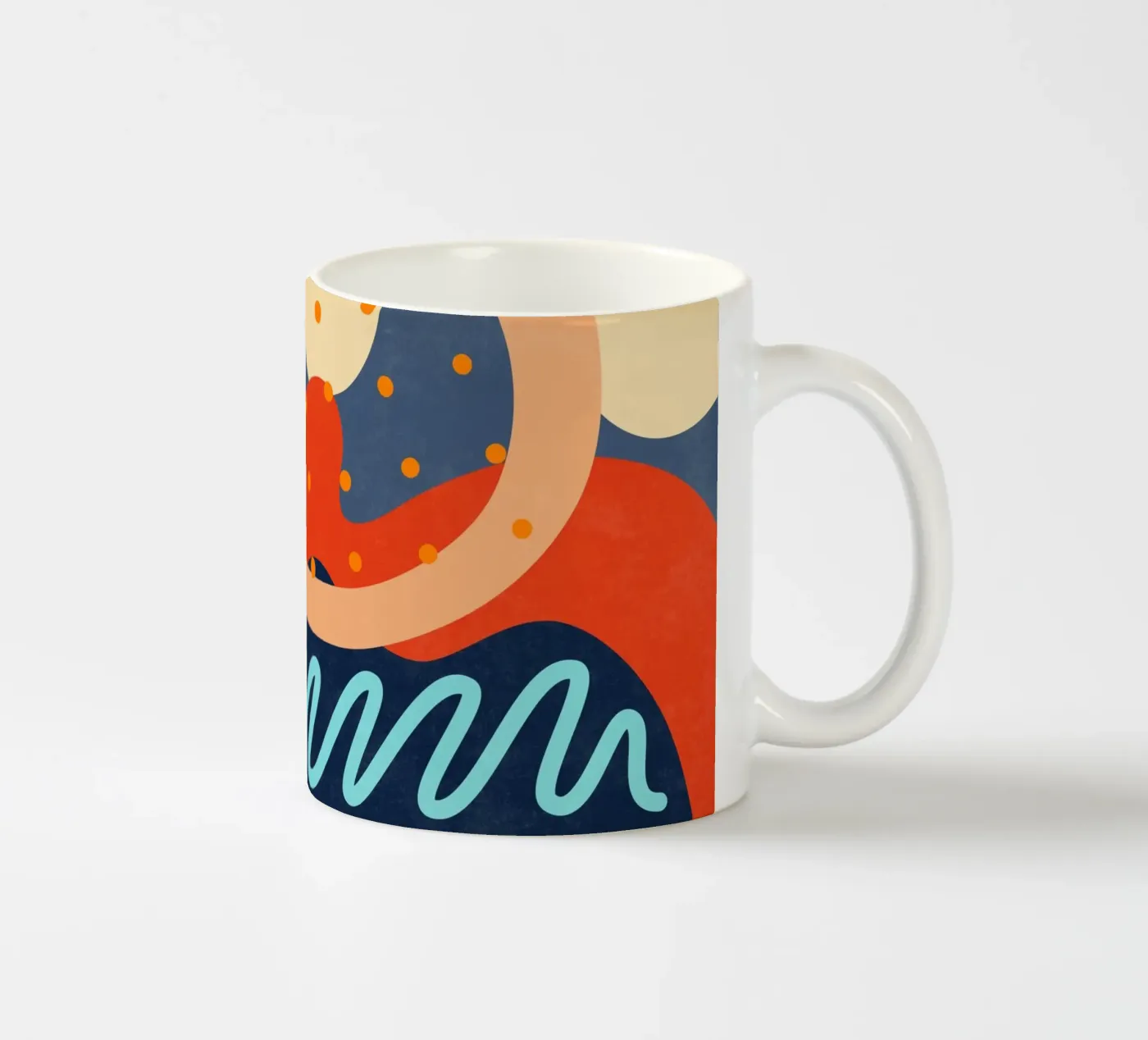 Waves 30 ceramic mug by amini54
