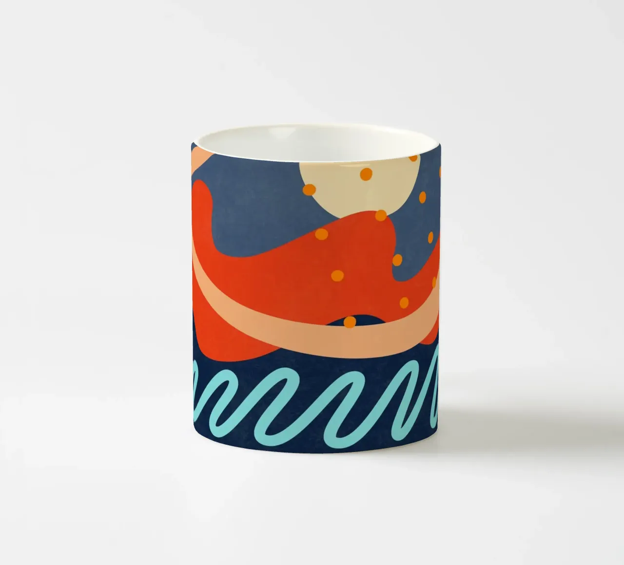 Waves 30 ceramic mug by amini54