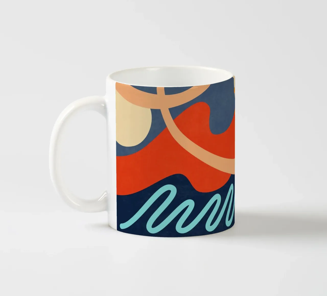 Waves 30 ceramic mug by amini54