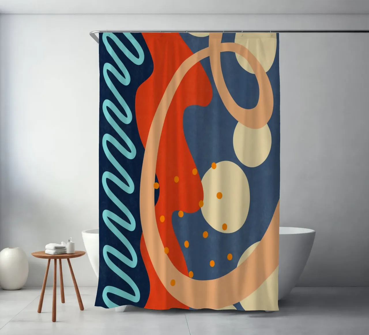 Waves 30 shower curtain by amini54