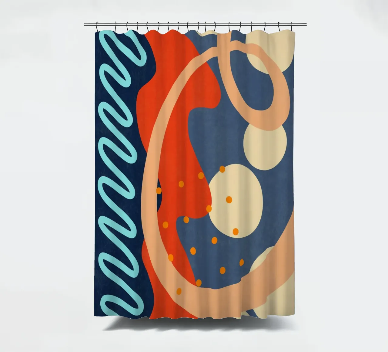 Waves 30 shower curtain by amini54