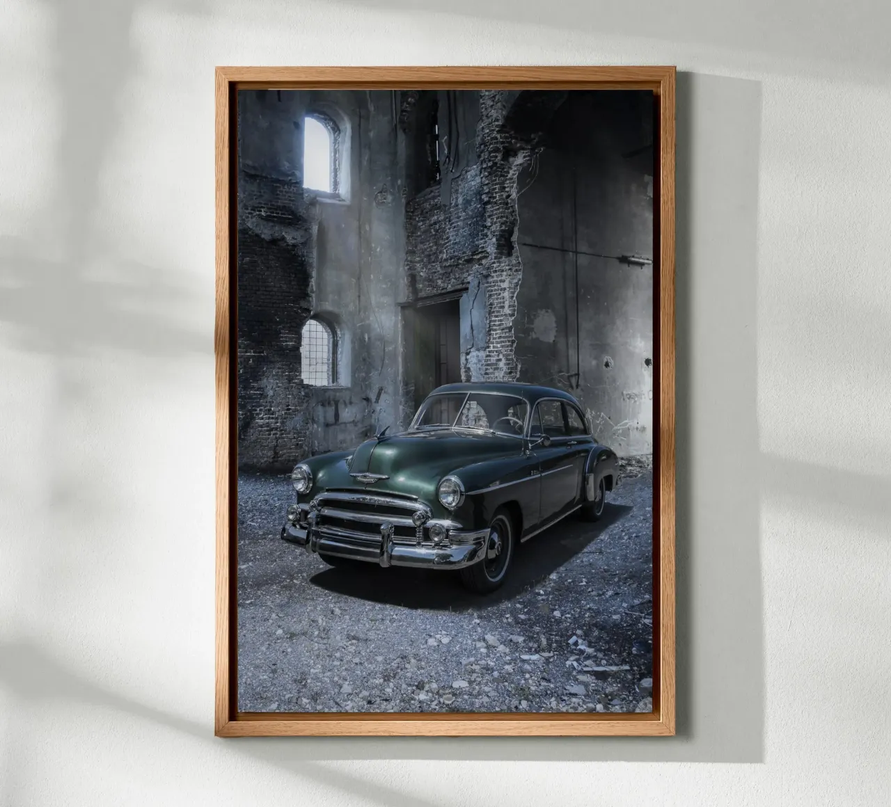 Auto americana degli anni '50 tela con Cornice a cassetta da Barbara Buderath Fotodesign