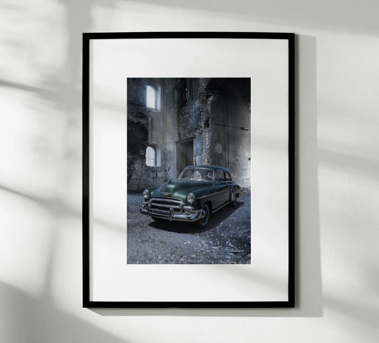 Auto americana degli anni '50 poster con telaio in plastica da Barbara Buderath Fotodesign