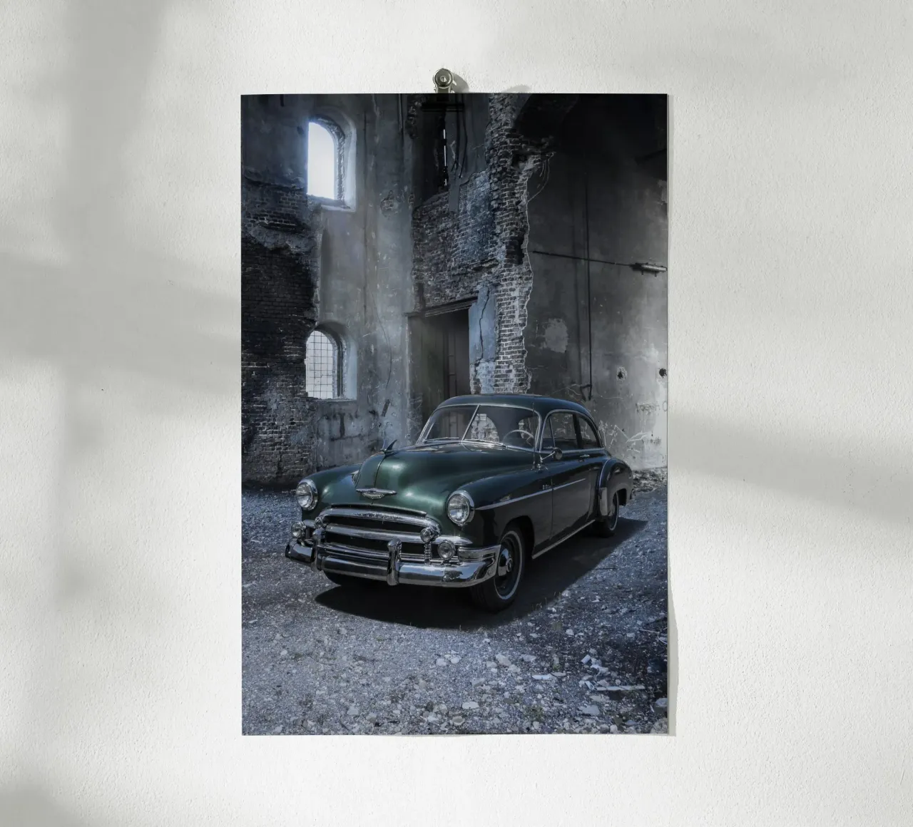 Auto americana degli anni '50 poster con telaio in plastica da Barbara Buderath Fotodesign