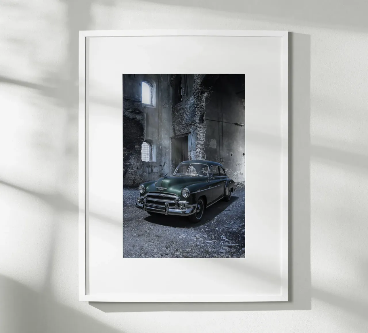 Auto americana degli anni '50 poster con telaio in plastica da Barbara Buderath Fotodesign