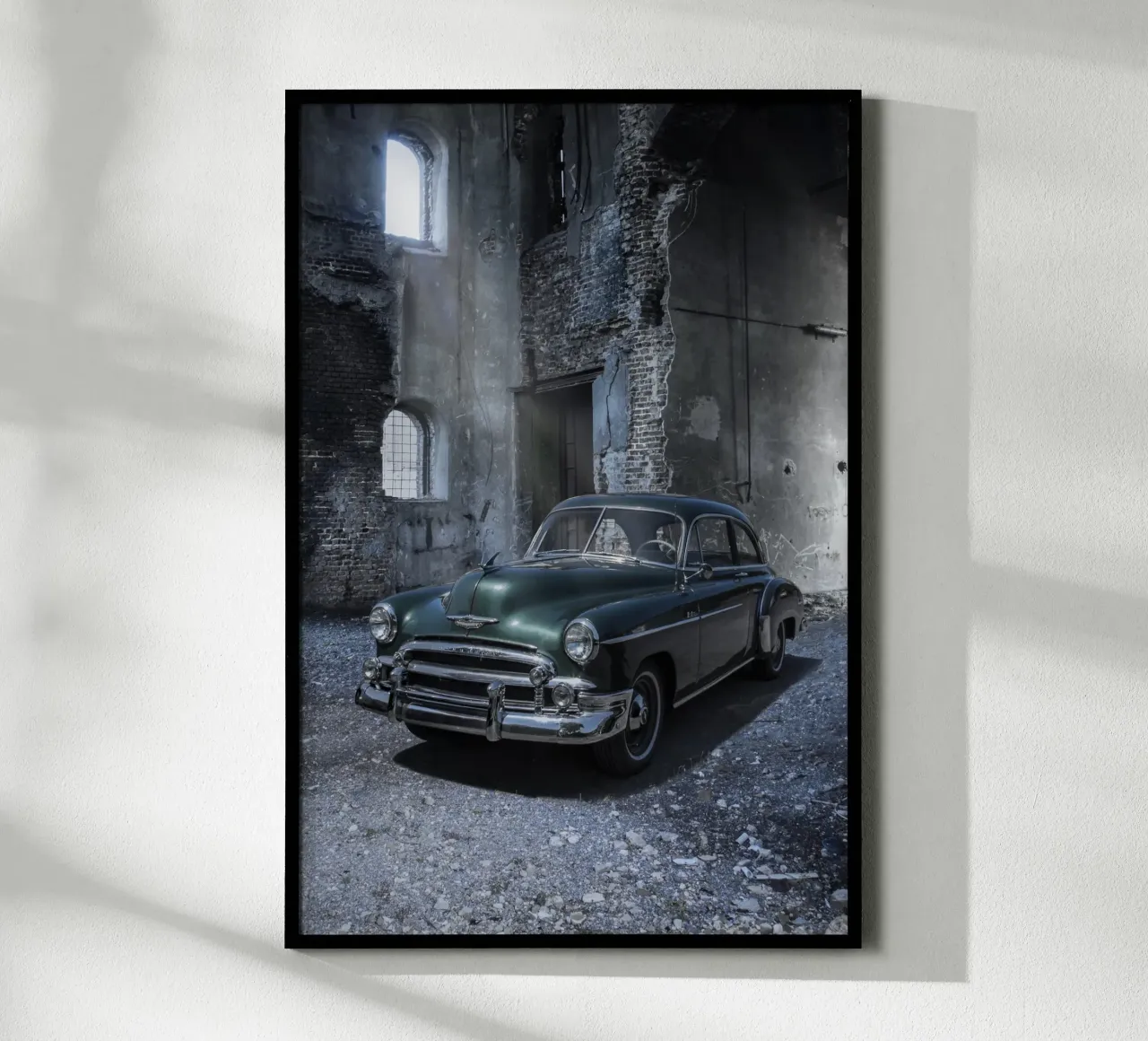 Auto americana degli anni '50 poster con telaio in plastica da Barbara Buderath Fotodesign