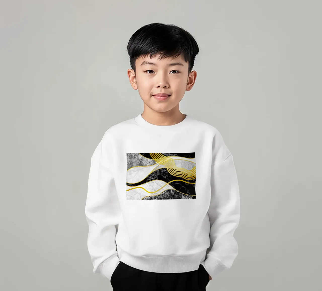 Waves 06 kids sweatshirt by amini54