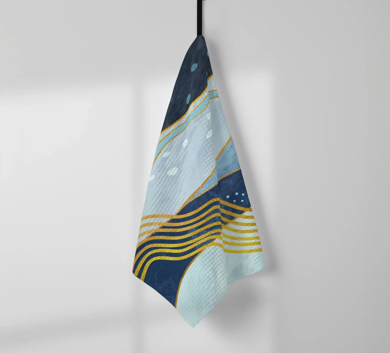 Waves 05 tea towel by amini54