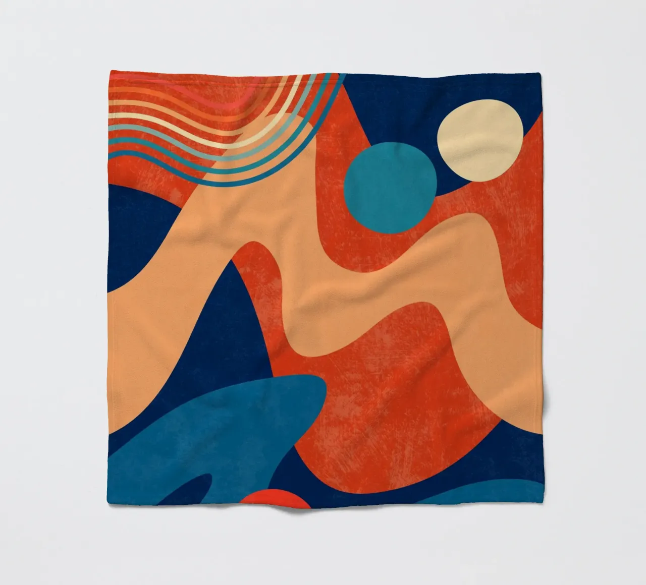 Waves 04 fleece blanket by amini54
