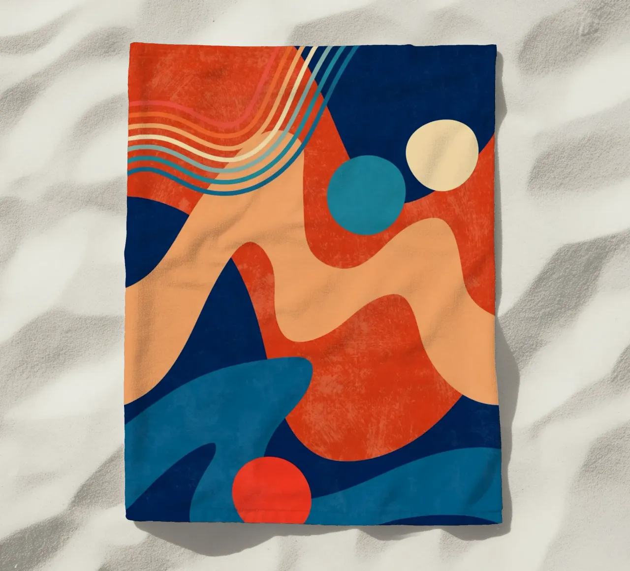 Wellen 04 Strandtuch von amini54