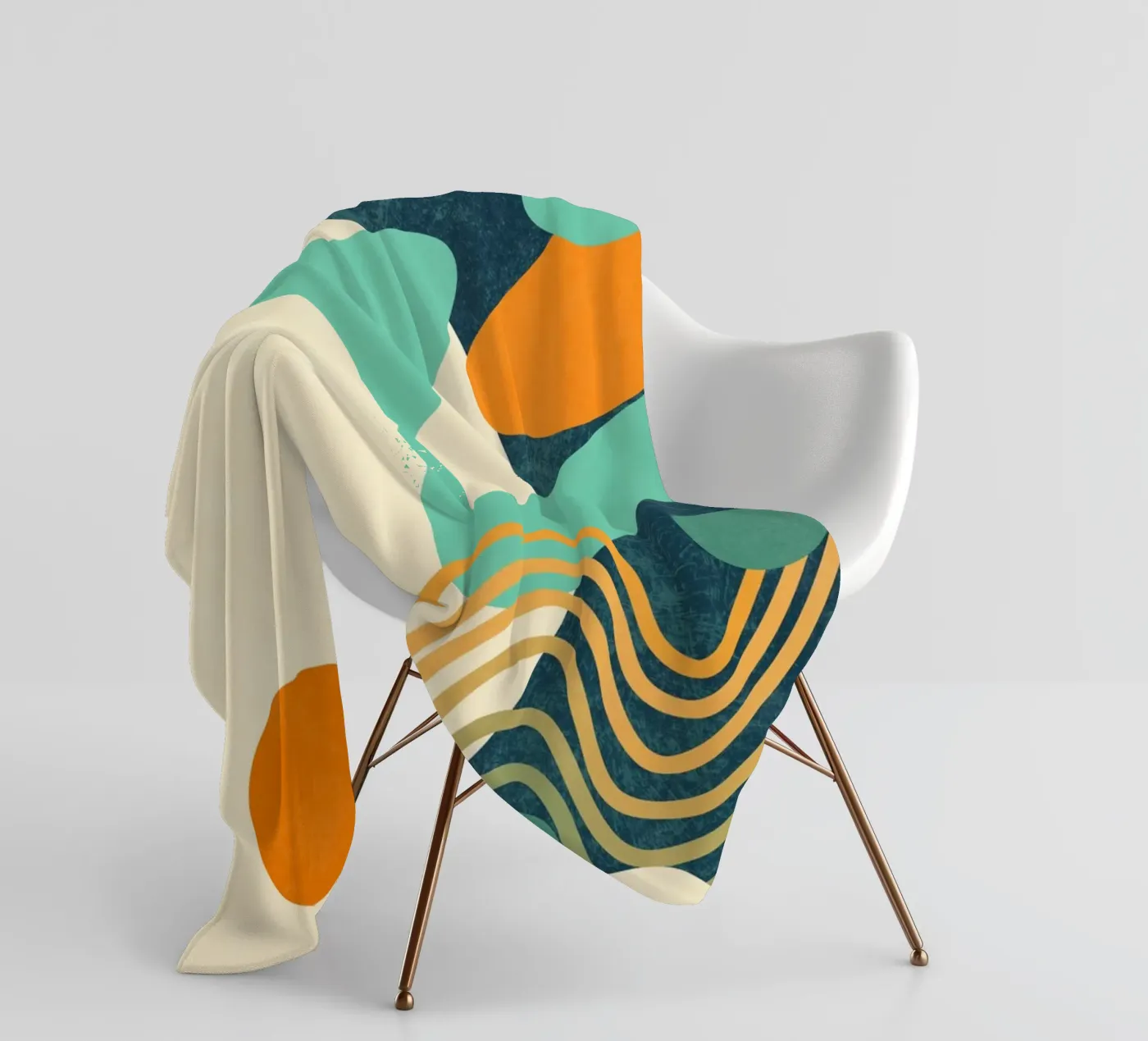 Wellen 02 Fleecedecke von amini54