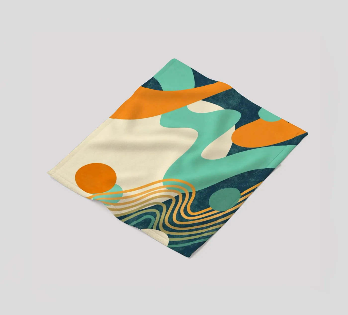 Wellen 02 Fleecedecke von amini54