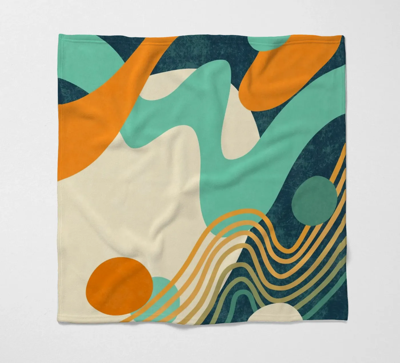 Wellen 02 Fleecedecke von amini54