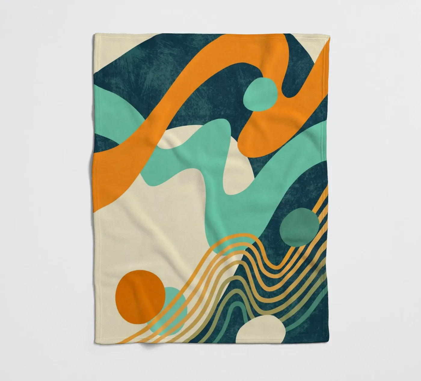 Wellen 02 Fleecedecke von amini54