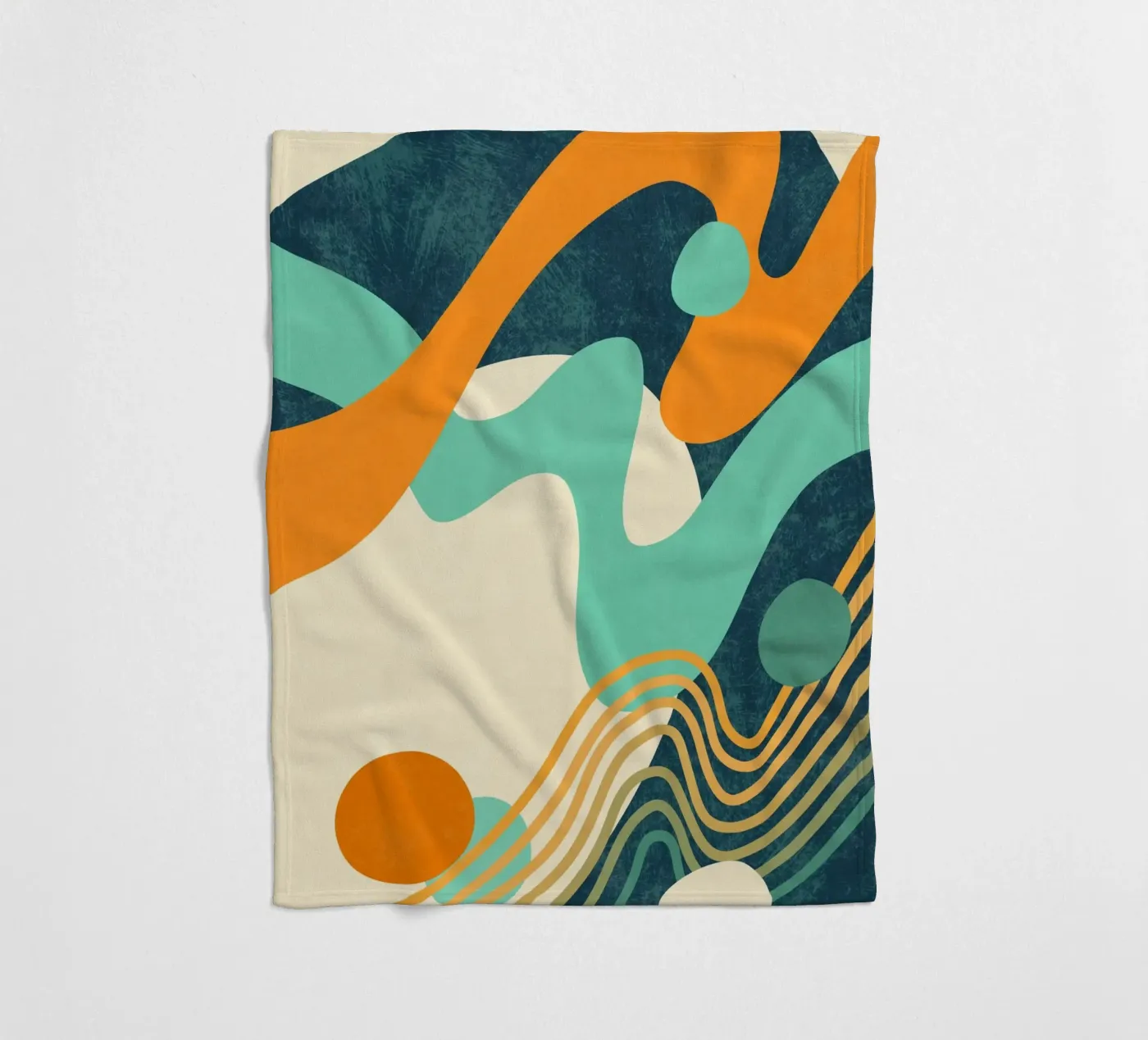 Wellen 02 Fleecedecke von amini54