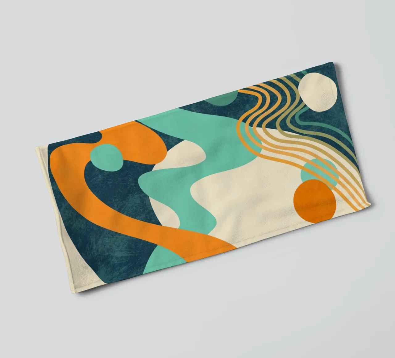 Waves 02 towel by amini54