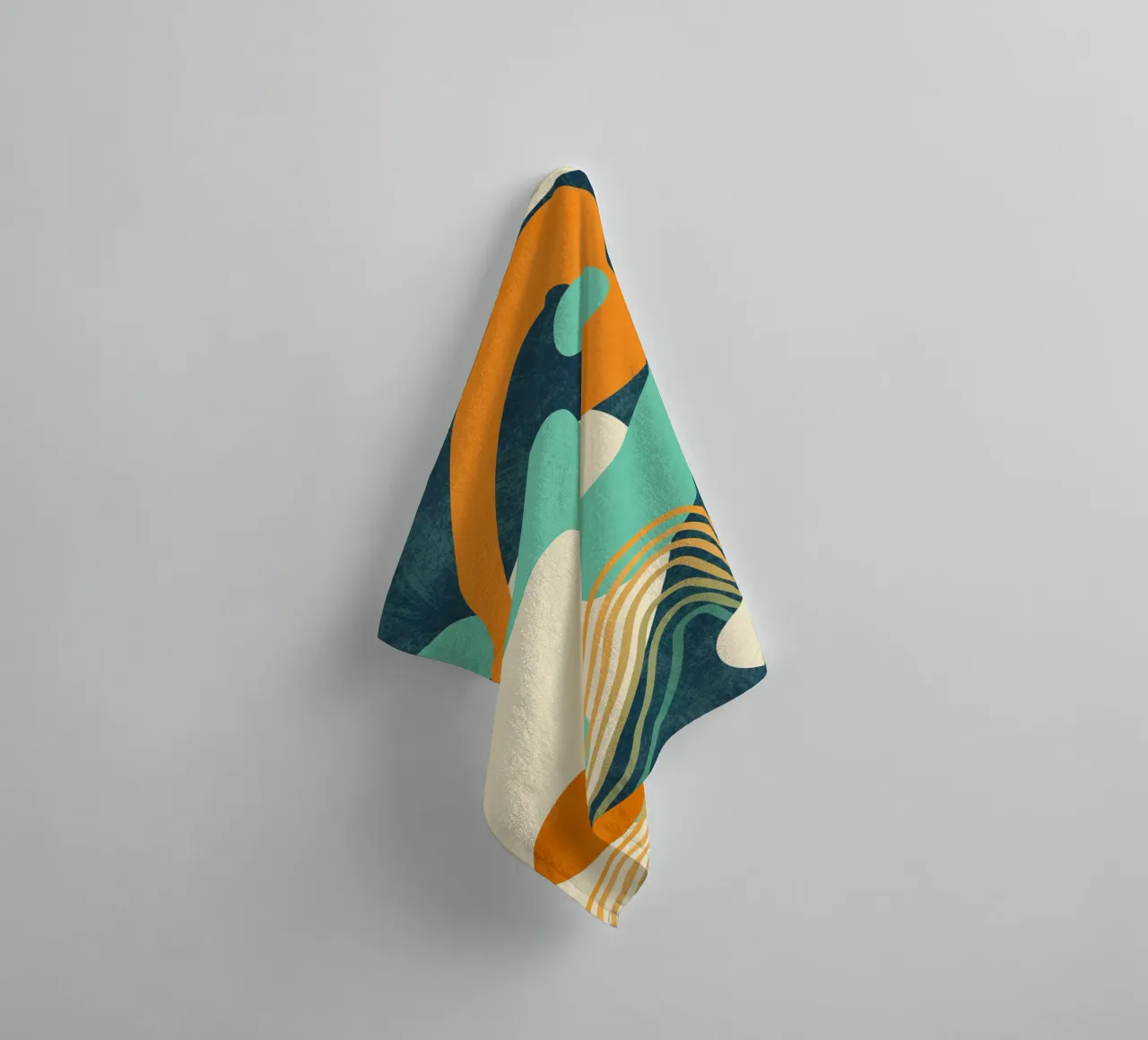 Waves 02 towel by amini54