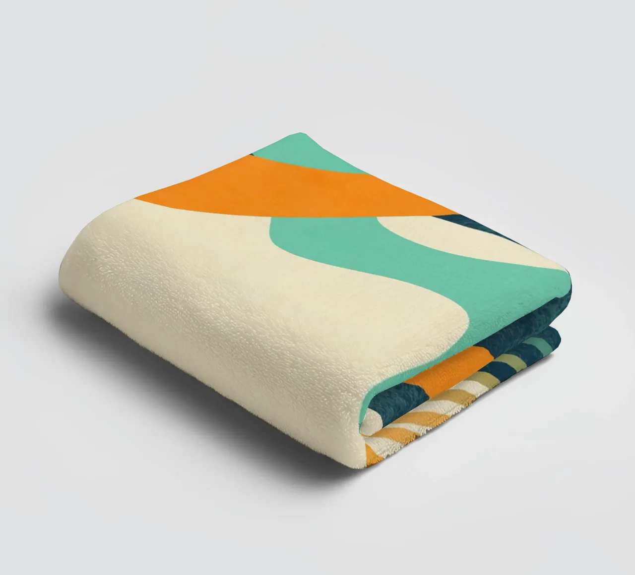 Waves 02 towel by amini54