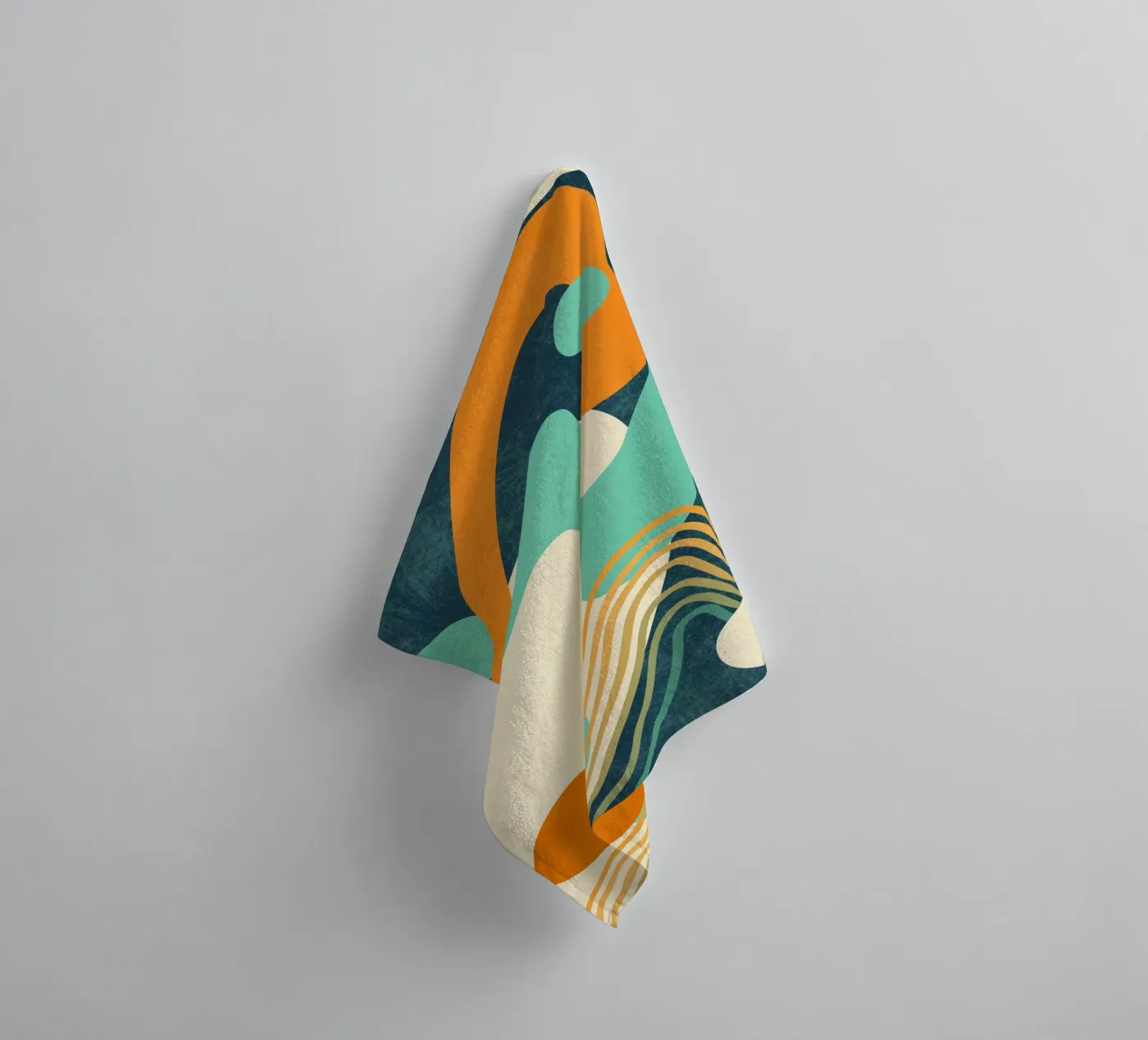 Golven 02 badhanddoek van amini54