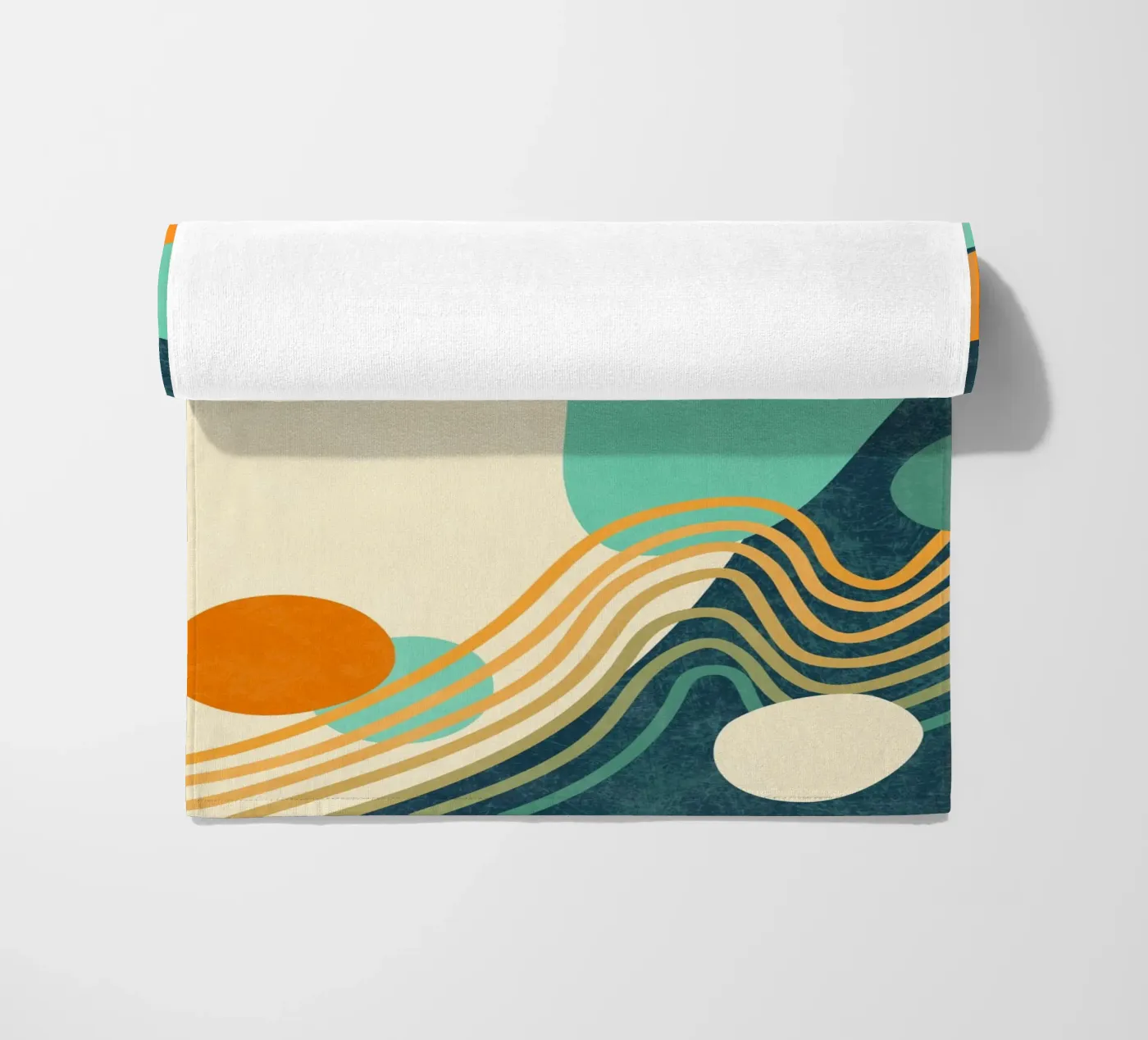 Golven 02 strandhanddoek van amini54
