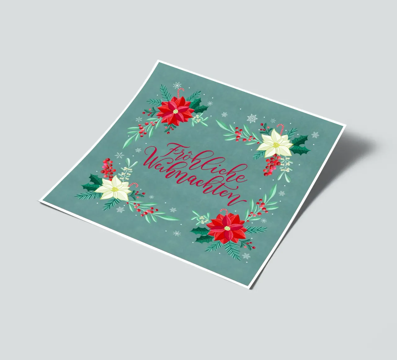 Joyeux Noël, étoiles d'hiver, branches de sapin, calligraphie planche autocollant de CalliLetters