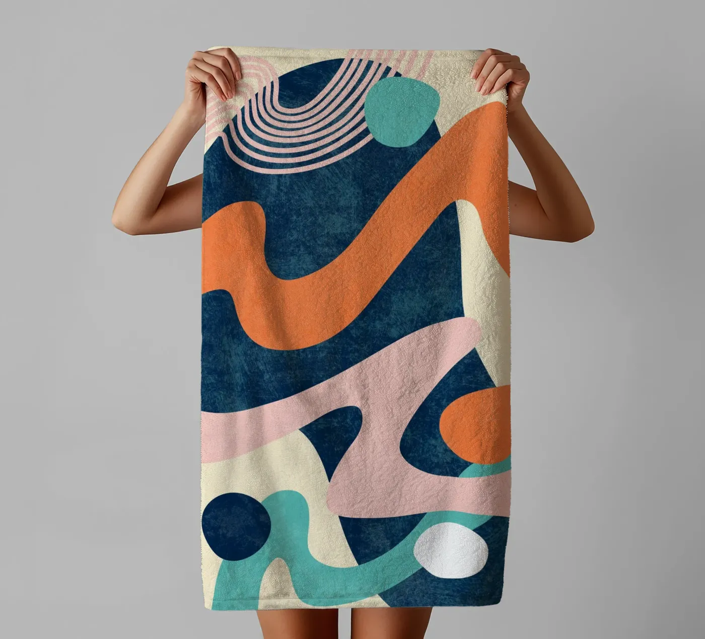 Waves 01 towel by amini54