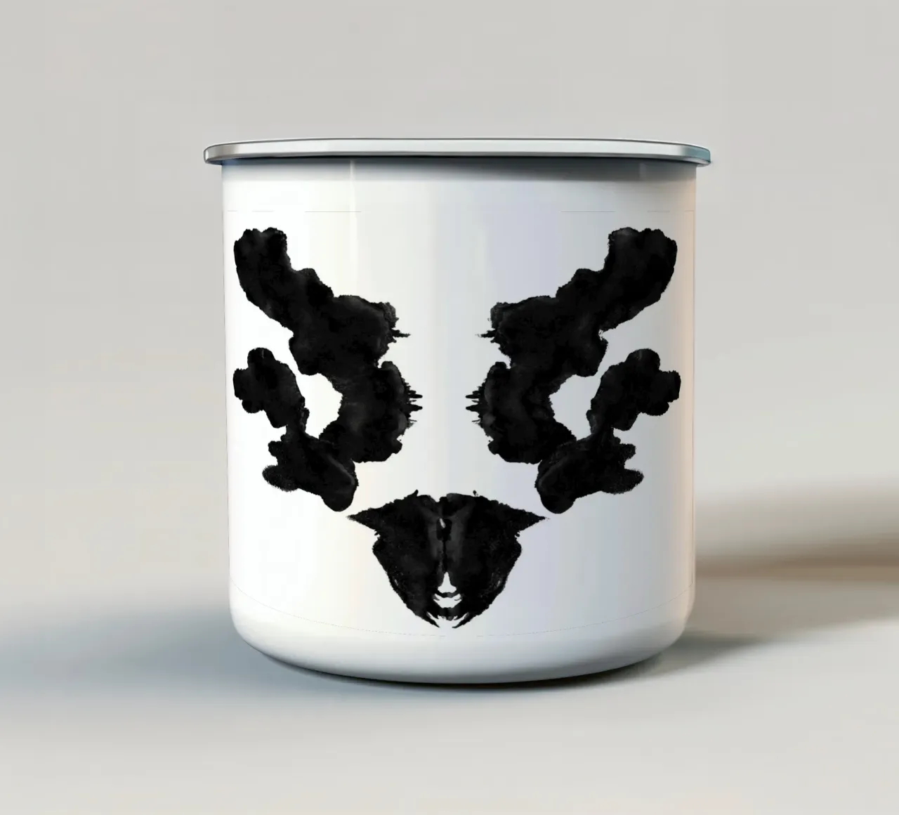 Macchia d'inchiostro 01 tazza in smalto da amini54