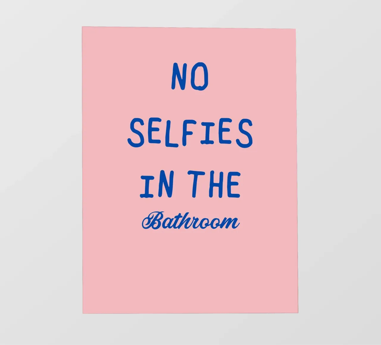 no selfies in the bathroom telo in pvc da ramosashop