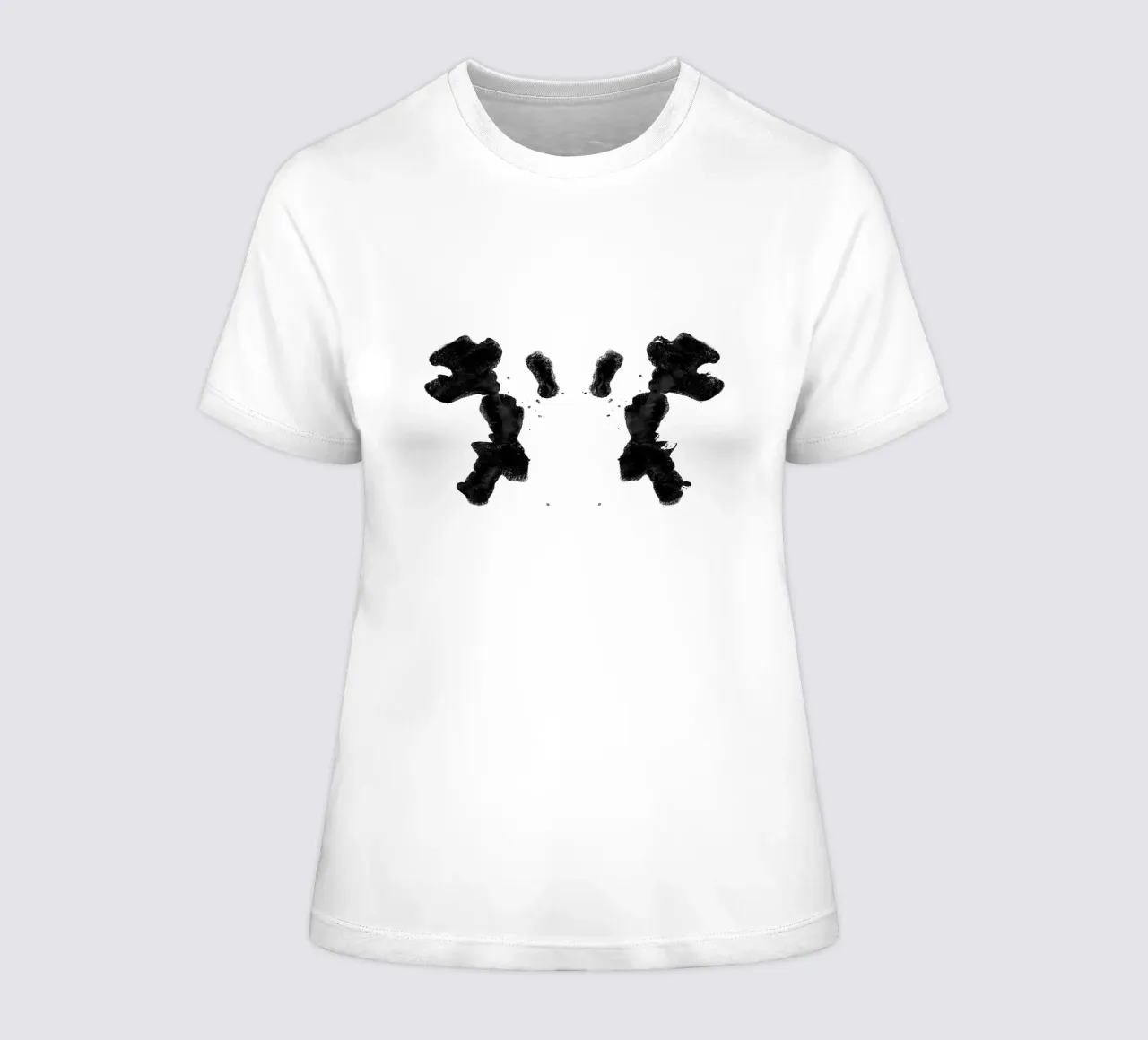 Inktvlek 02 dames t-shirt getailleerd van amini54