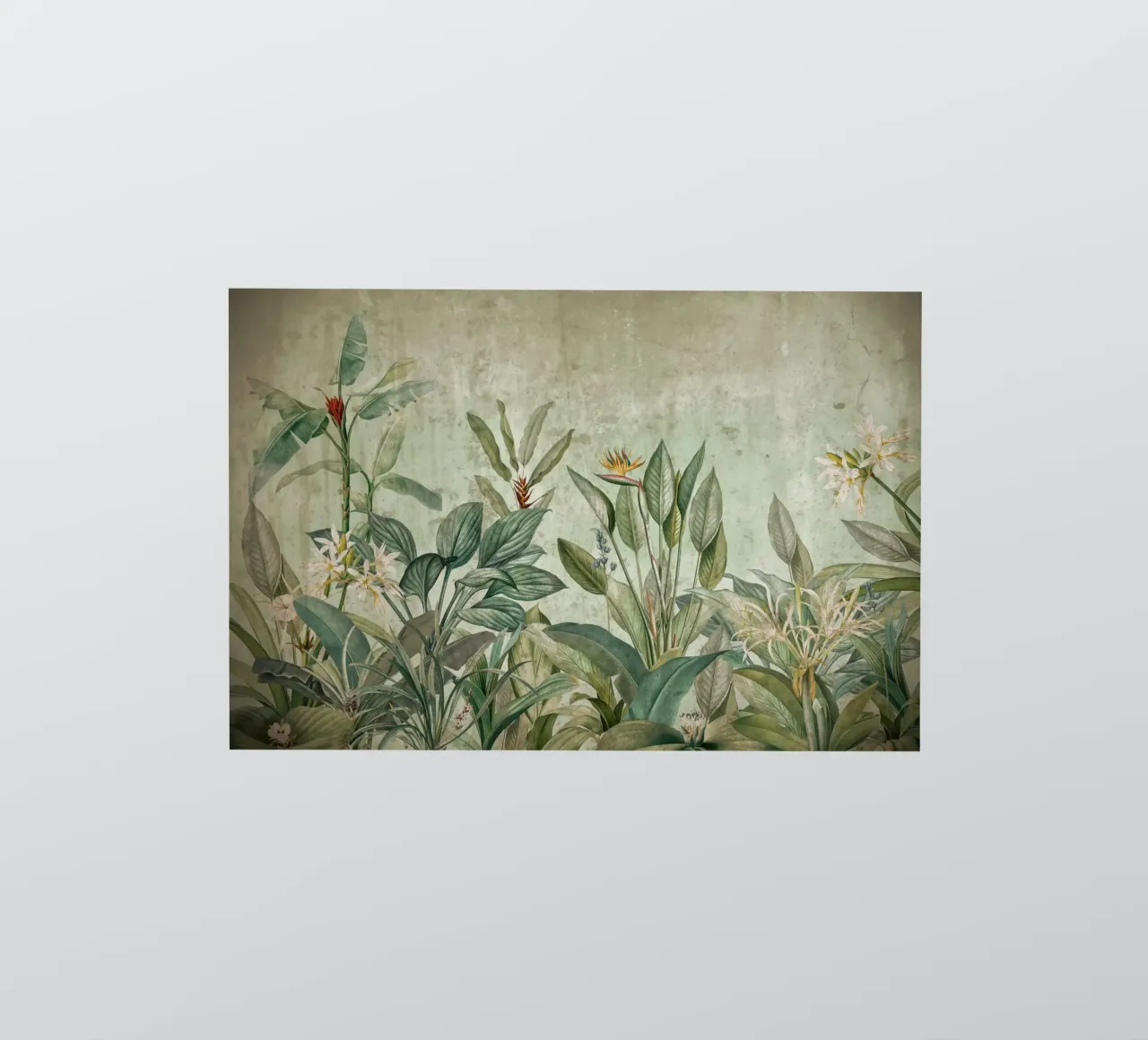 Vintage Tropical Jungle Greenery Landscape autocollant de Vintage World - Uta Naumann