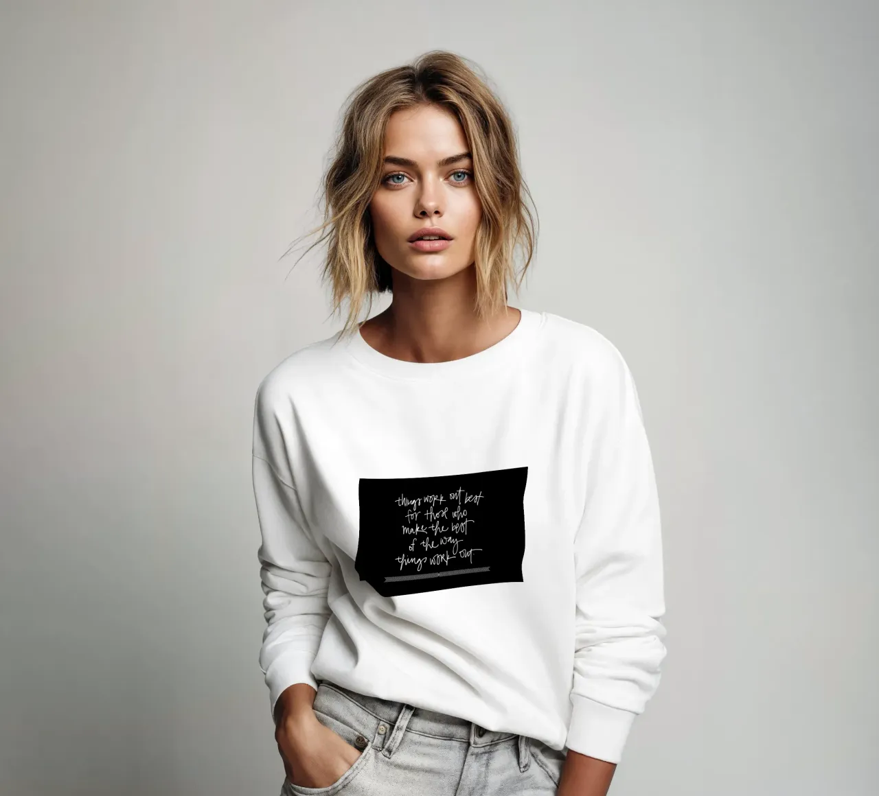 Things Work Out sweatshirt by Kristen Polsinelli