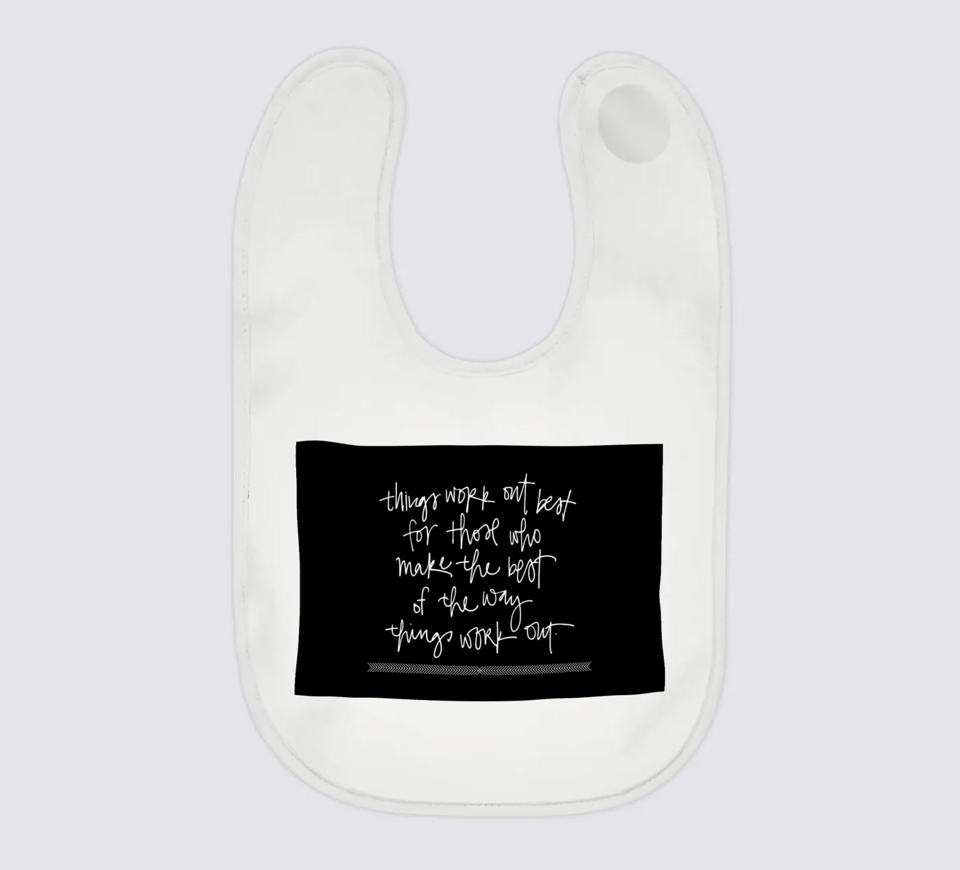 Things Work Out baby slabbetje van Kristen Polsinelli