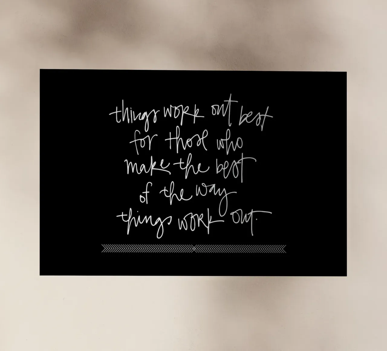 Things Work Out pellicola backlit da Kristen Polsinelli