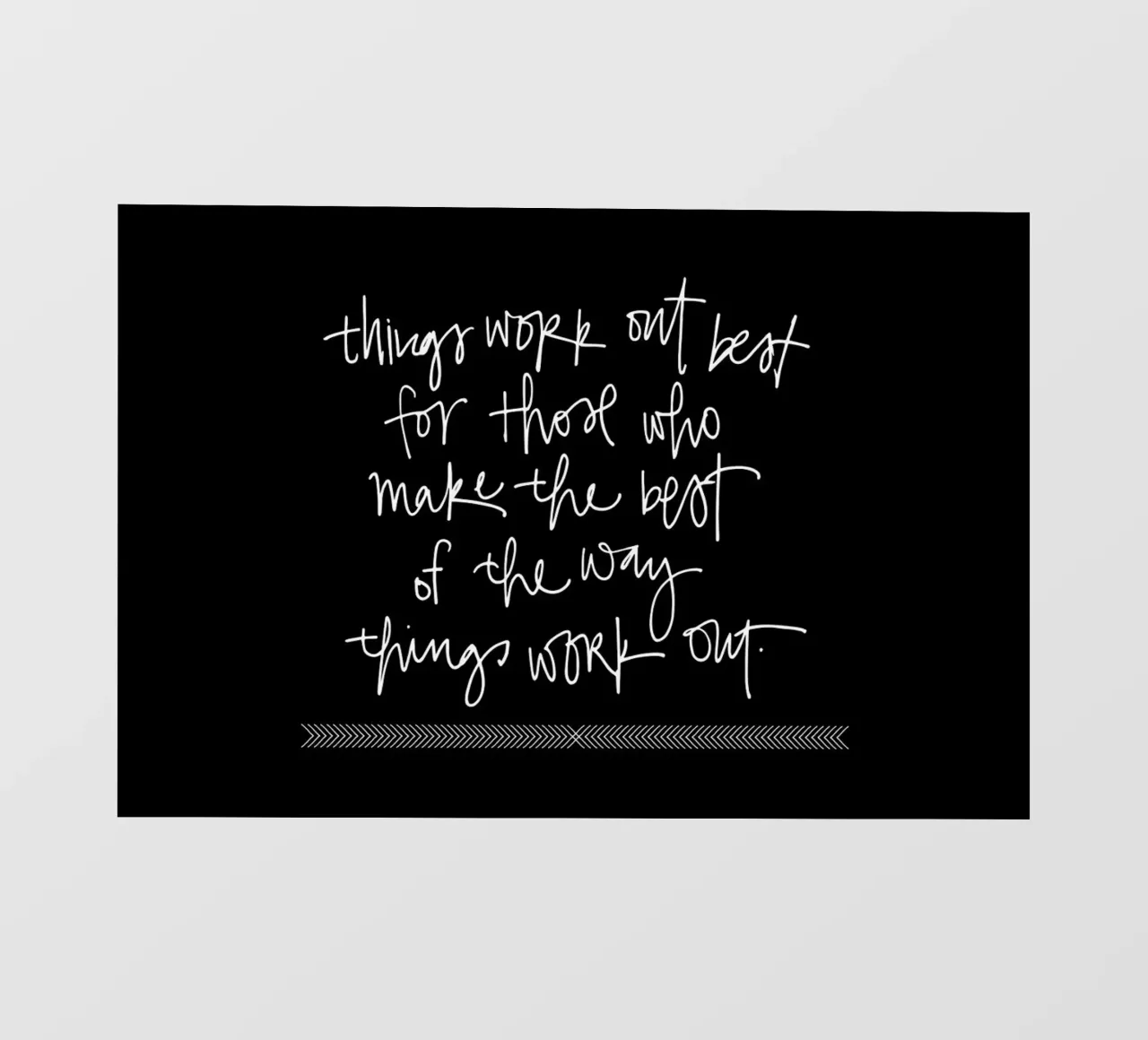 Things Work Out pellicola backlit da Kristen Polsinelli