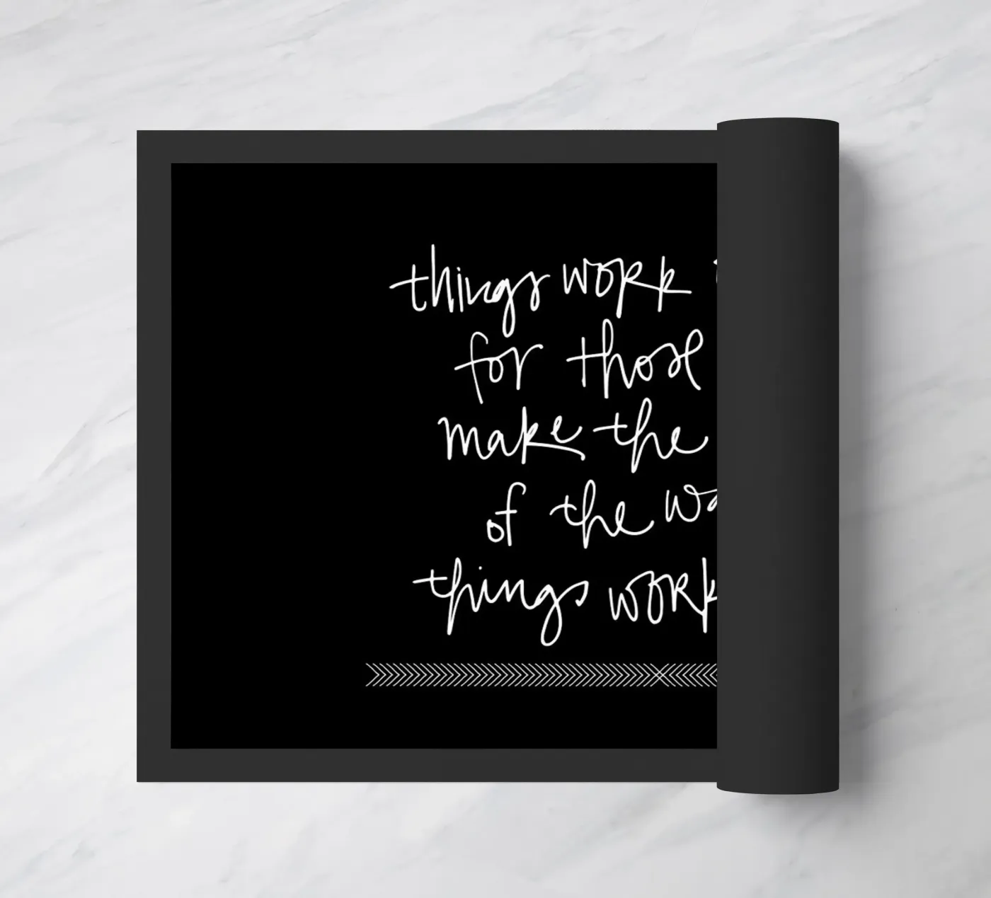 Things Work Out deurmat van Kristen Polsinelli