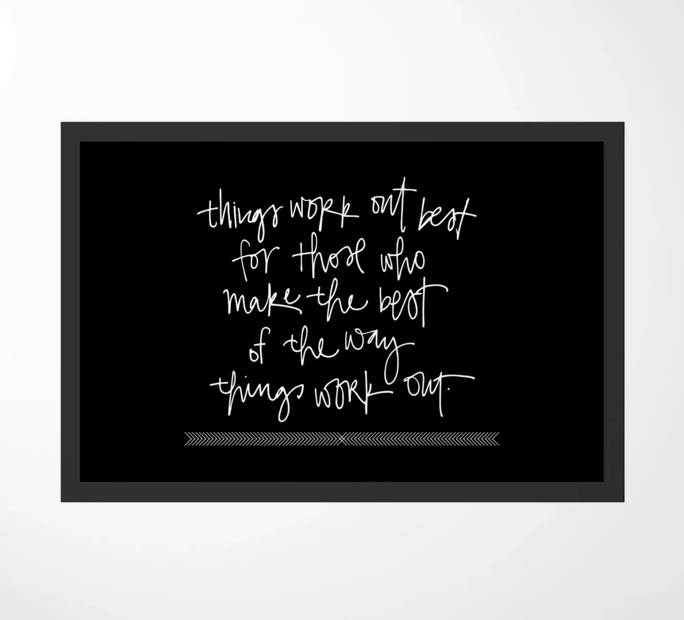 Things Work Out deurmat van Kristen Polsinelli