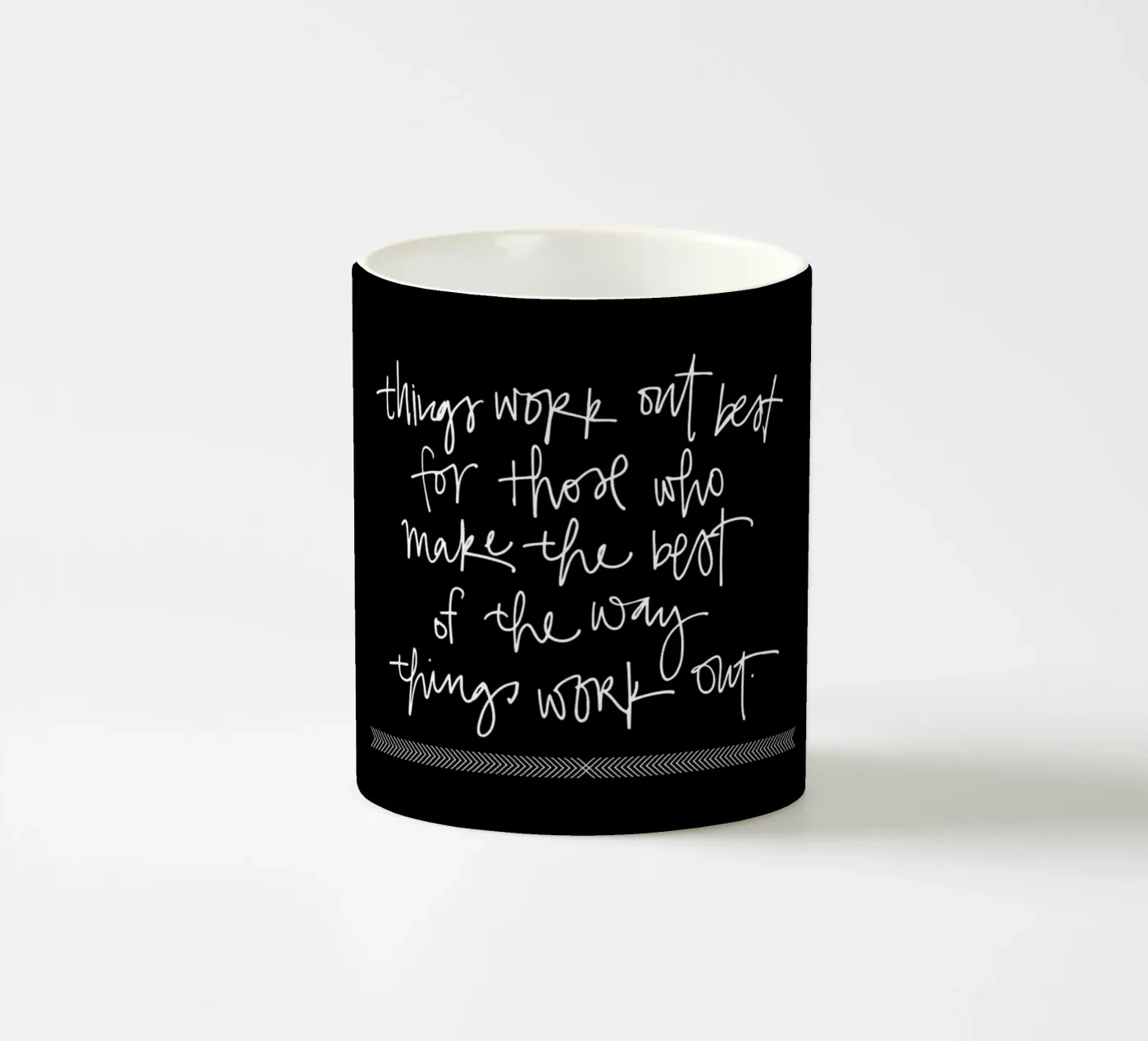 Things Work Out ceramic mug by Kristen Polsinelli