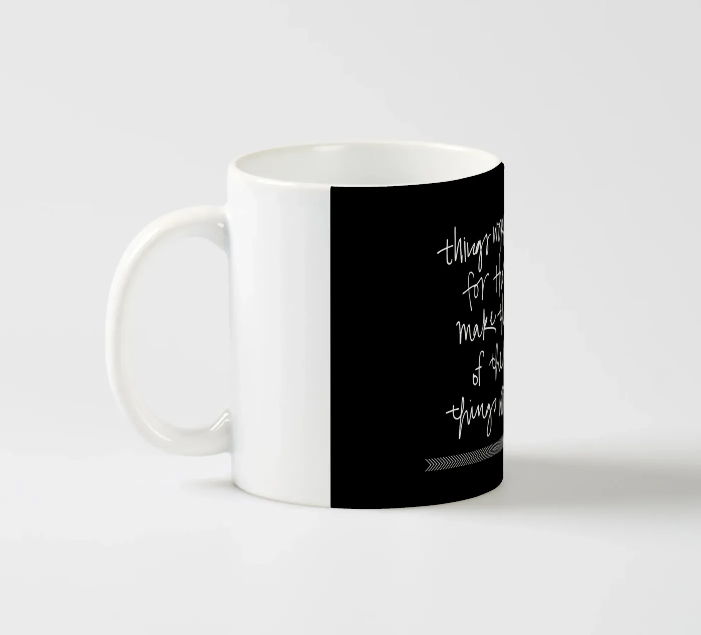 Things Work Out ceramic mug by Kristen Polsinelli
