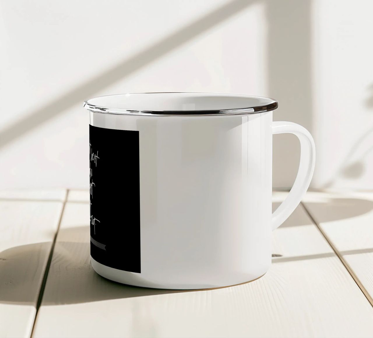 Things Work Out tazza in smalto da Kristen Polsinelli