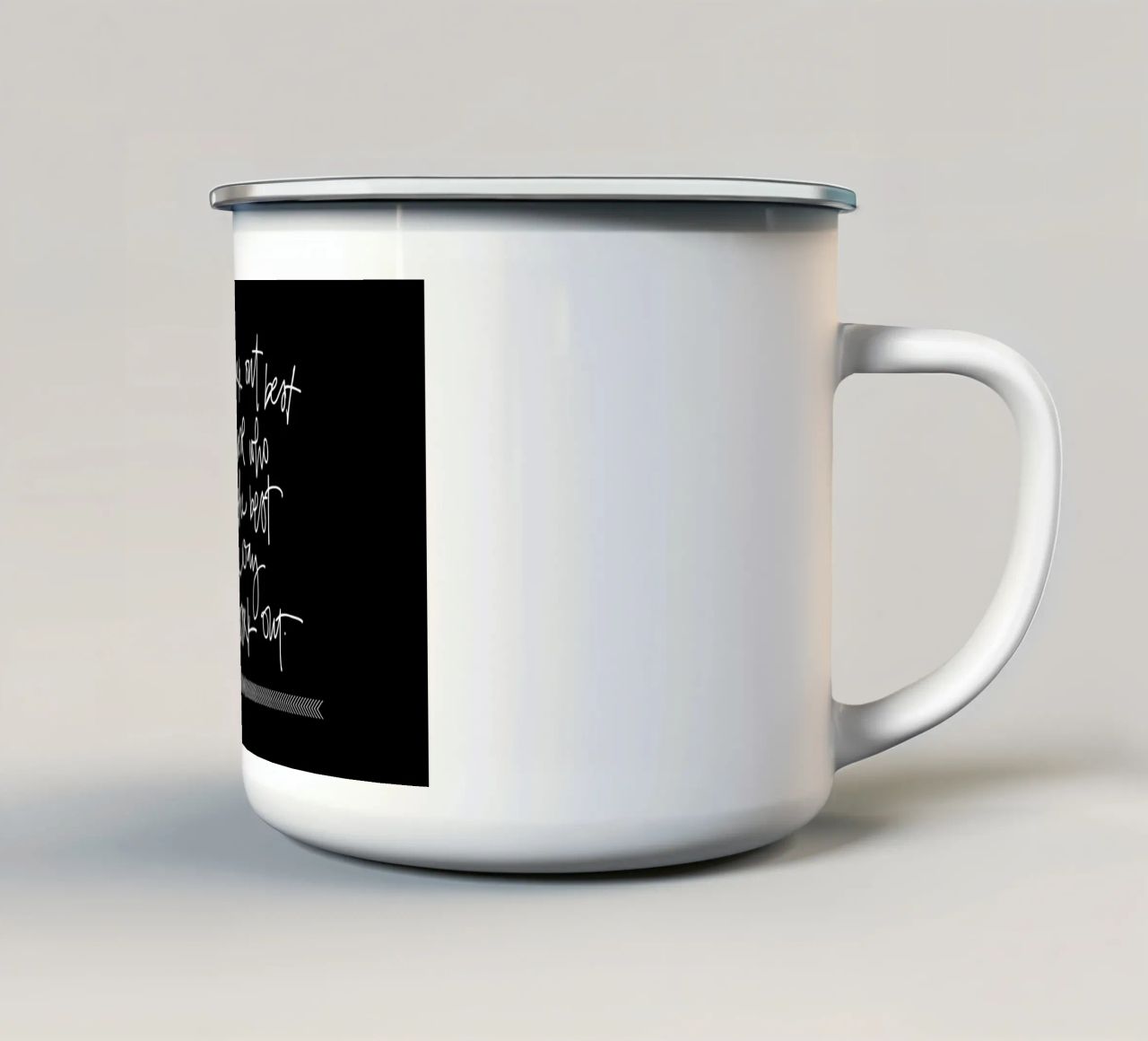 Things Work Out tazza in smalto da Kristen Polsinelli