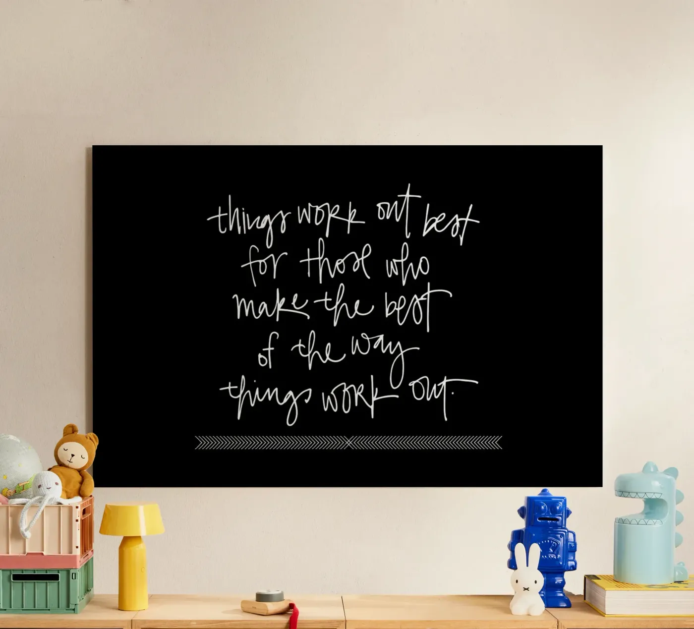 Things Work Out plexiglass da Kristen Polsinelli