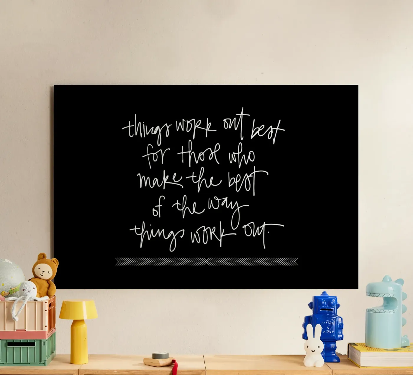 Things Work Out forex plate by Kristen Polsinelli