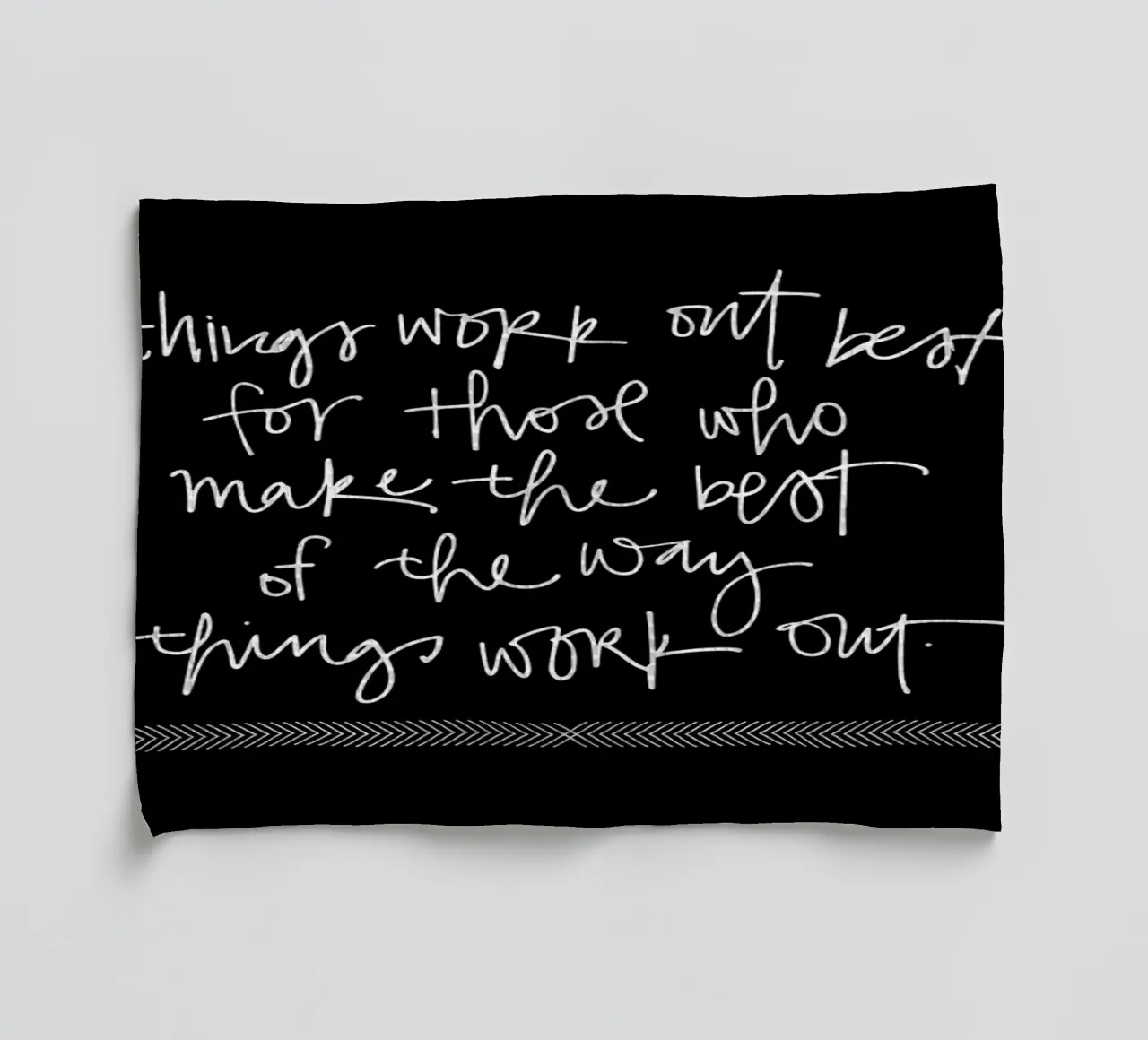 Things Work Out canovaccio da cucina da Kristen Polsinelli
