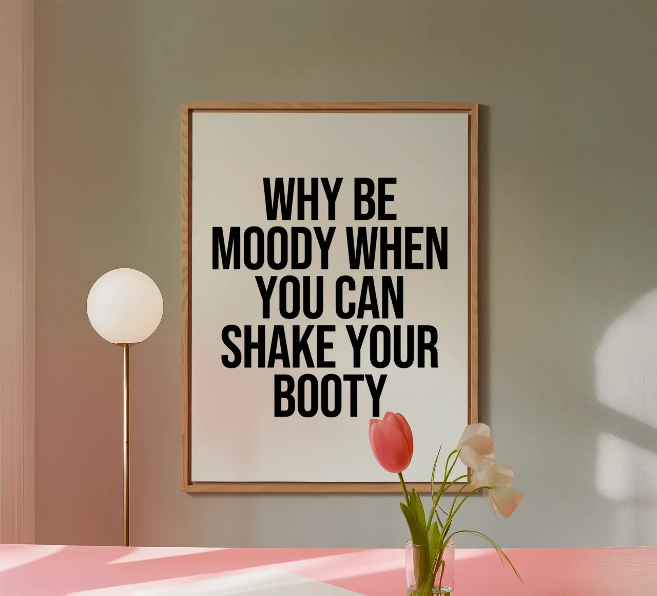 Citazione di Shake your booty alluminio dibond da Paigaam Studio