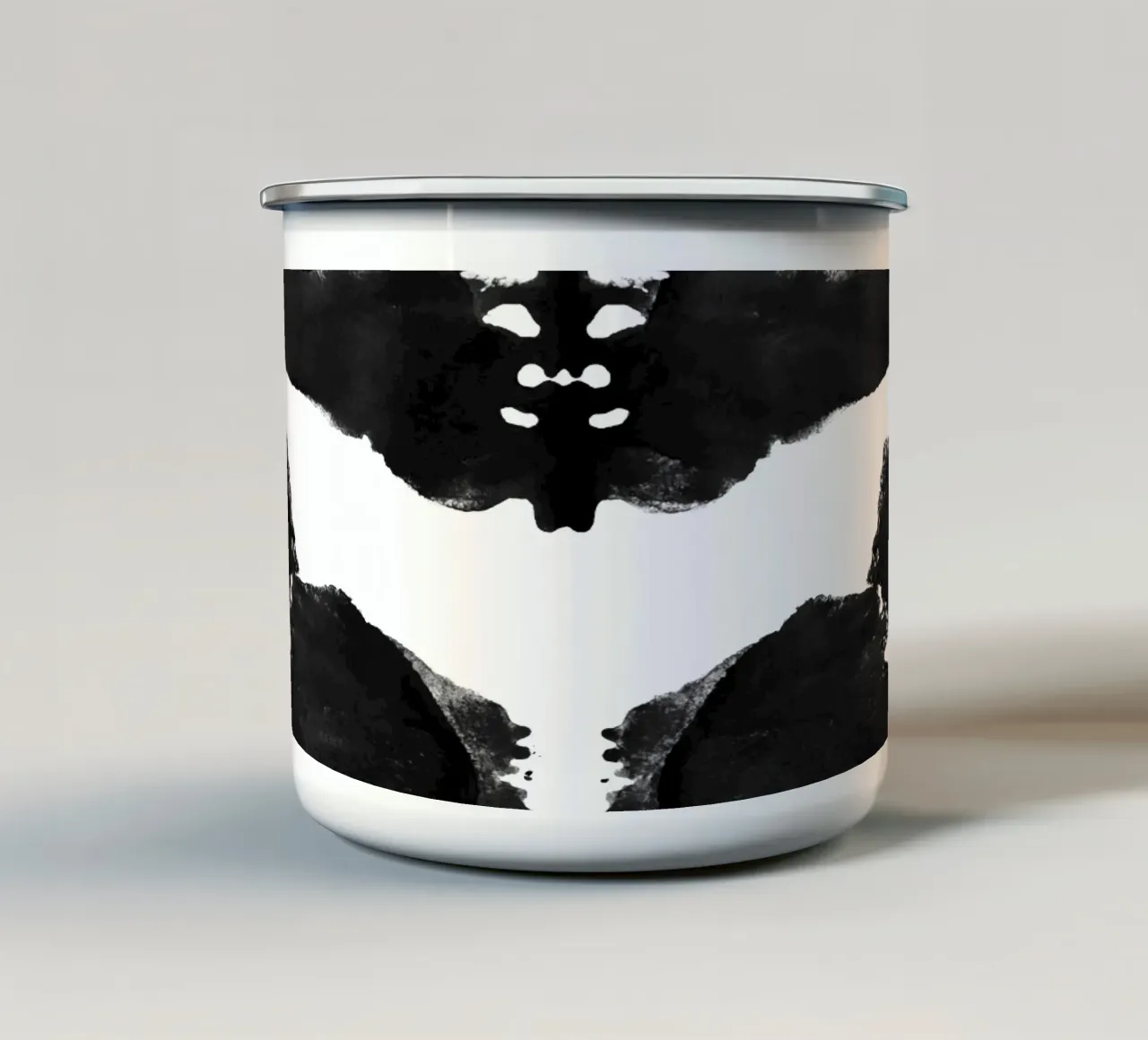 Macchia d'inchiostro 05 tazza in smalto da amini54