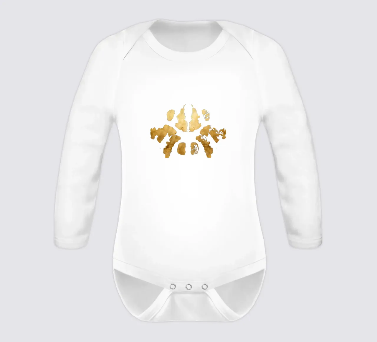 Inkblot 08 long-sleeve baby romper by amini54