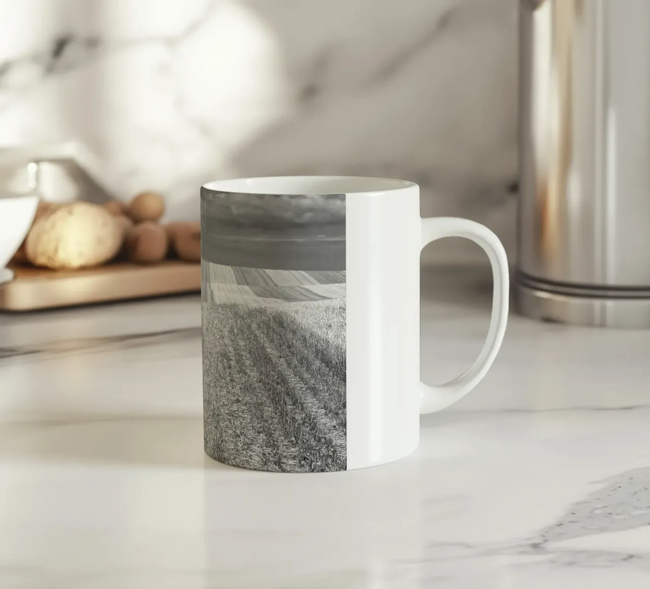 Campi di stoppie tazza in ceramica da Barbara Buderath Fotodesign