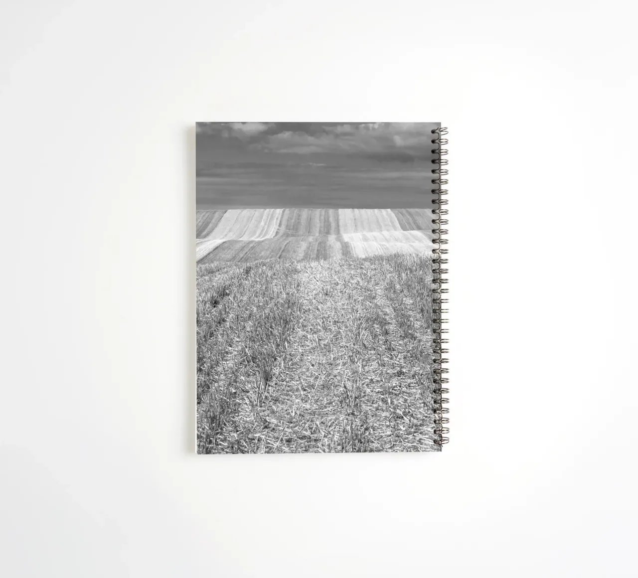 Stubble fields spiral notebook by Barbara Buderath Fotodesign