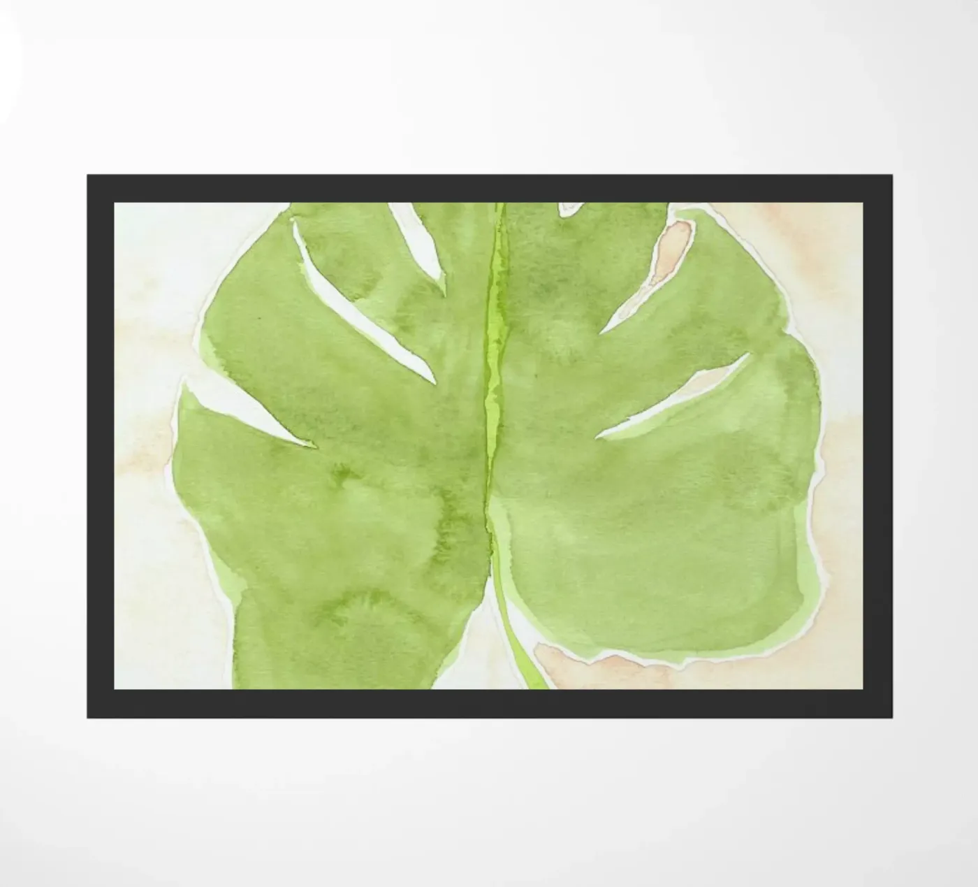 Palm VI doormat by Kristen Polsinelli